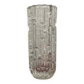 "Labyrinth" vase in pressed glass – František Vízner for Sklo Union