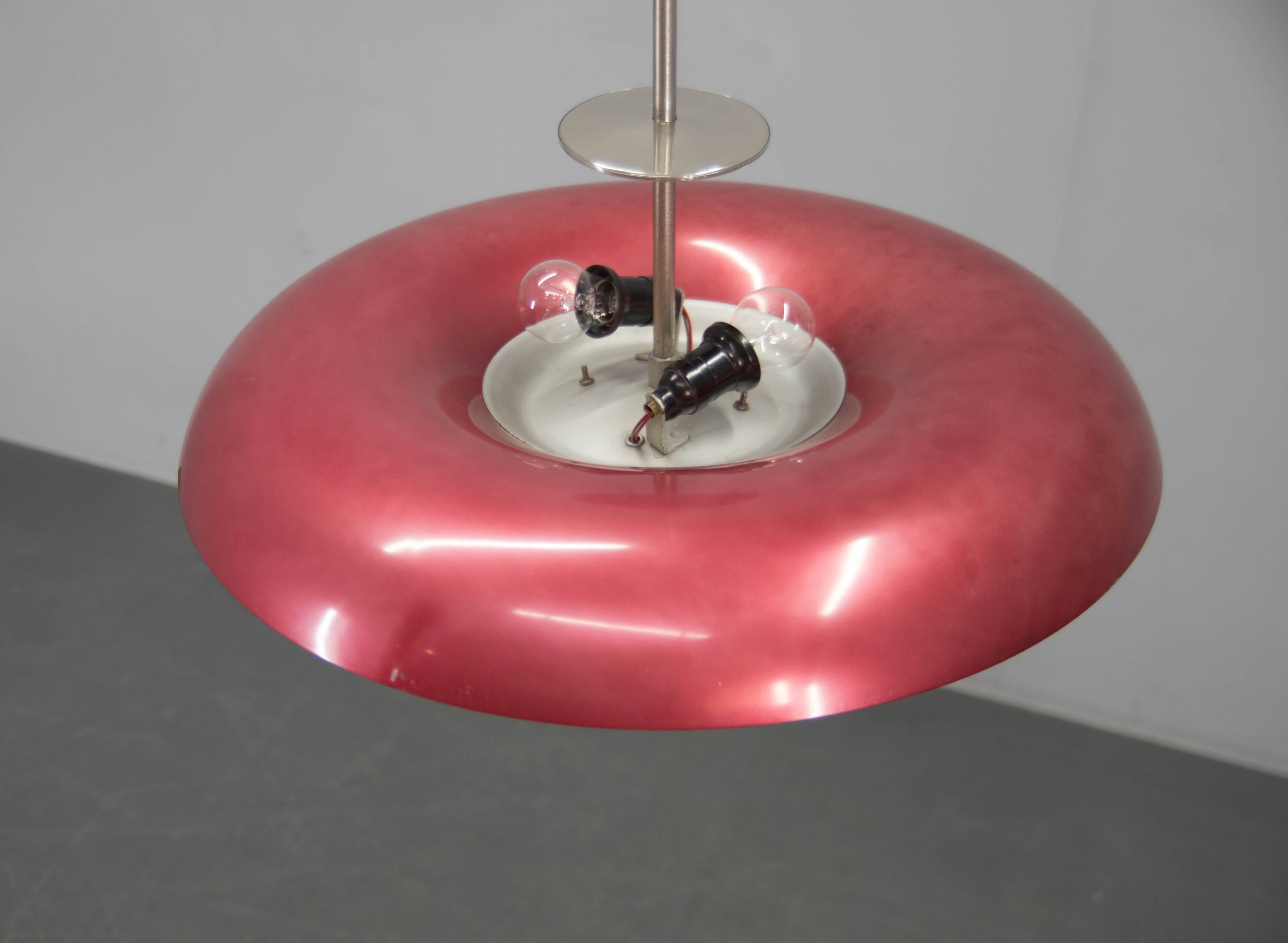 Bauhaus Purple Chandelier by IAS, 1930s