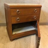Walnut and marble dresser