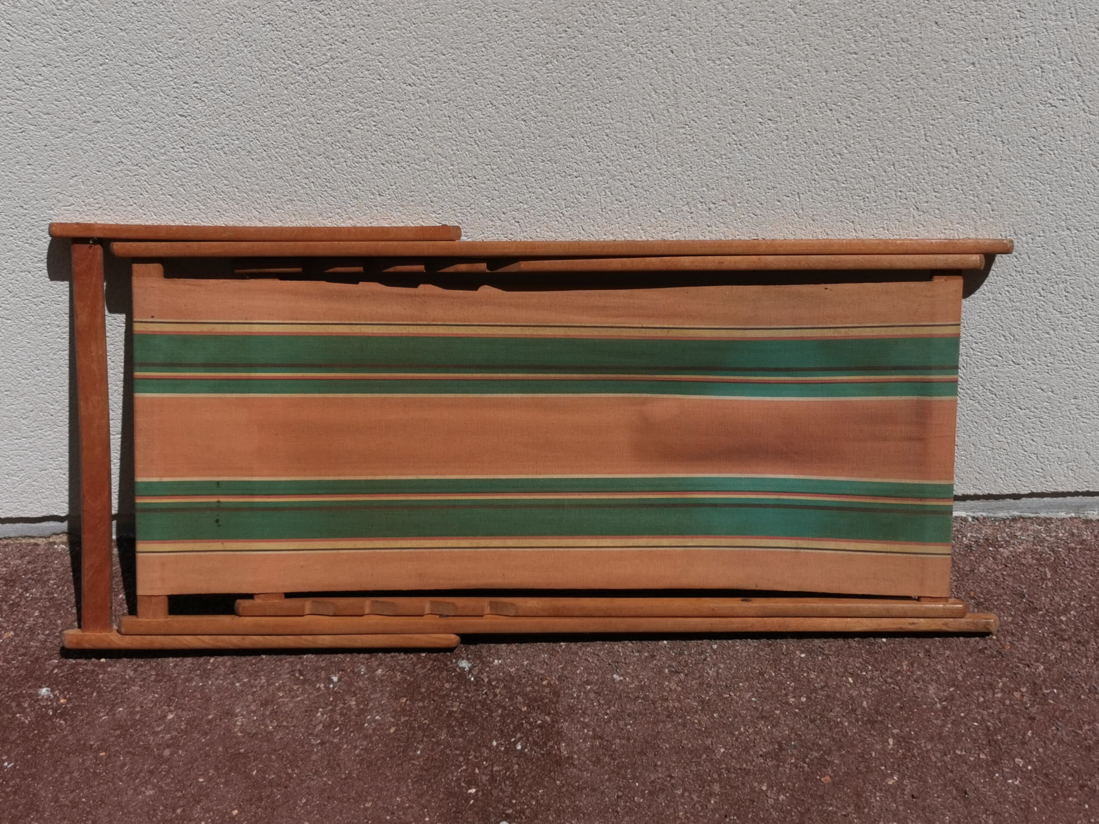 old Deckchair / Chair , vintage sunbathing