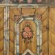 Painted folk art bridal cabinet 1817
