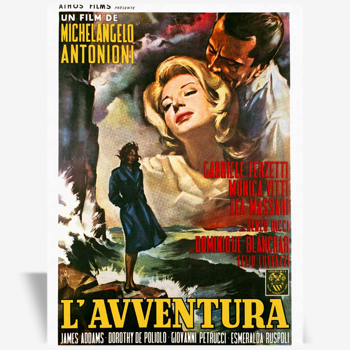 Affiche originale de cinéma "L'avventura", 1960