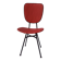sixties chair with steel tube legs and a skaï seat