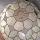 Vintage mother-of-pearl and brass flower suspension
