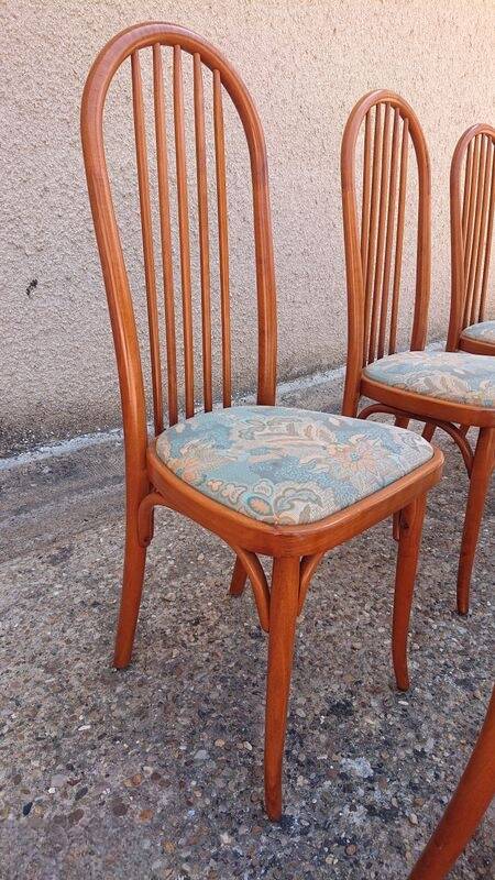 Lot of 6 kitchen chairs - Baumann "bistro" type