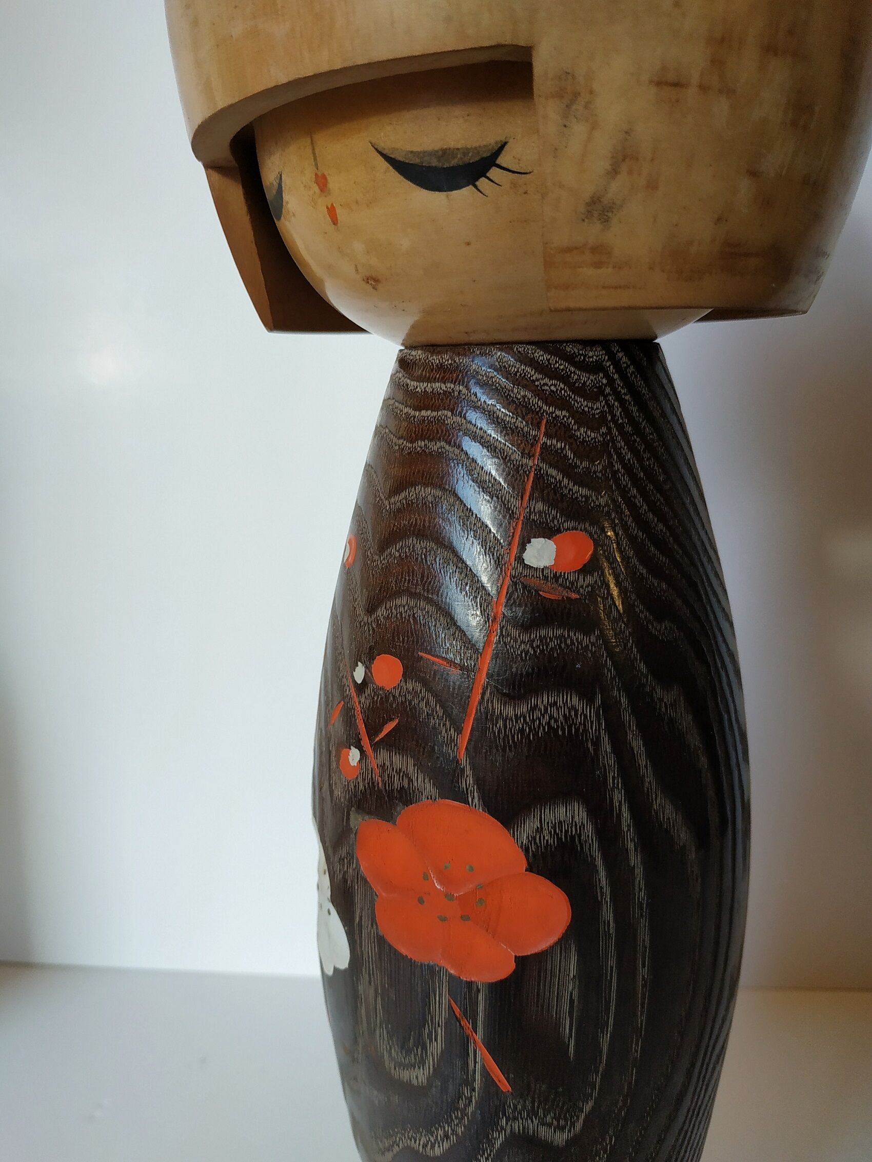 Great Kokeshi Doll, "LaTimide" by Okamoto Usaburo circa 1960-70 - Japan