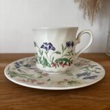 Crown Clarence English porcelain cup and dessert plate