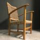 1950's French sea grass rope armchair