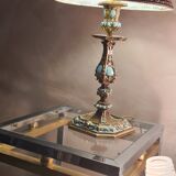 Lampe style napoléon 3 bronze peint electricité