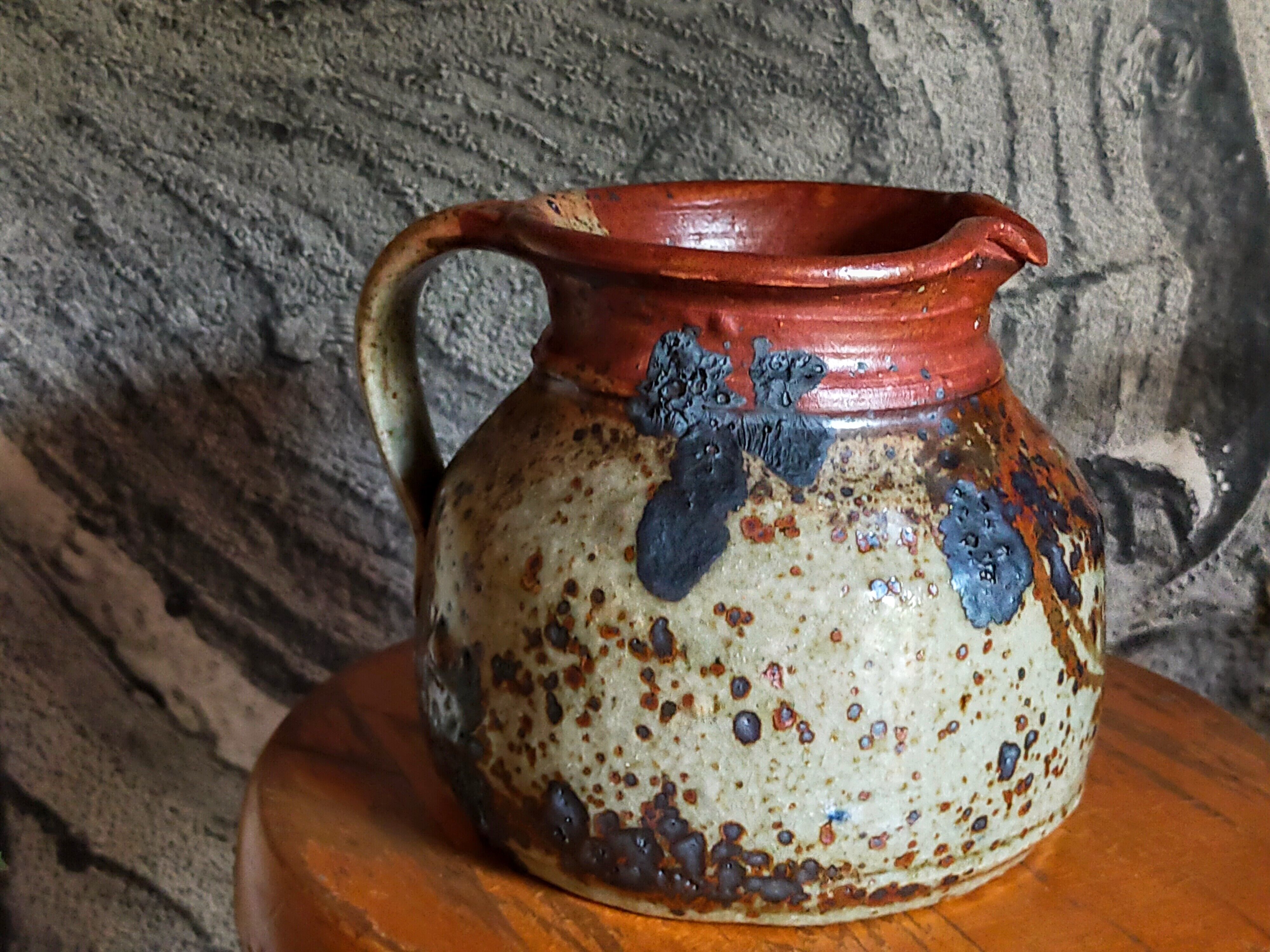 Traditional pottery sandstone pyrite Art-popular XIXth