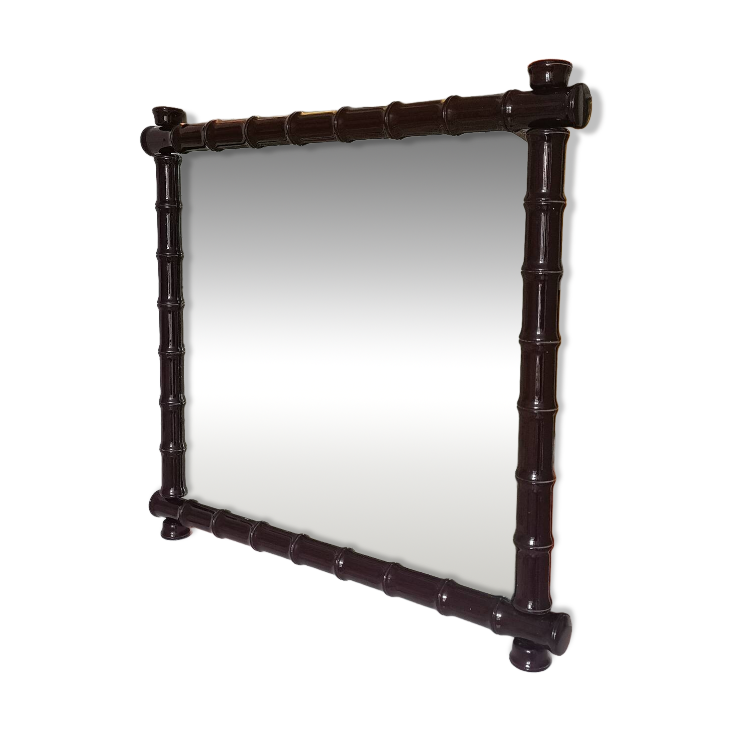 Vintage bamboo style mirror