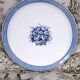 Antique serving dish in Sarreguemines earthenware with old Delft blue decoration.