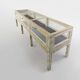 Large patinated Antique Rustic Oak Display Case, 1890s