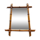 Miroir vintage en bois tourné