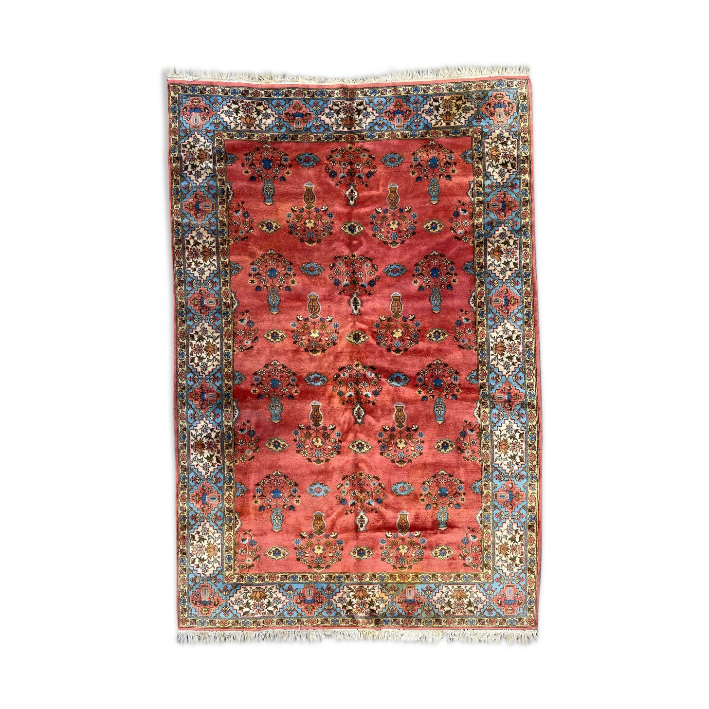 Large handmade vintage carpet Transylvania 198x298 cm