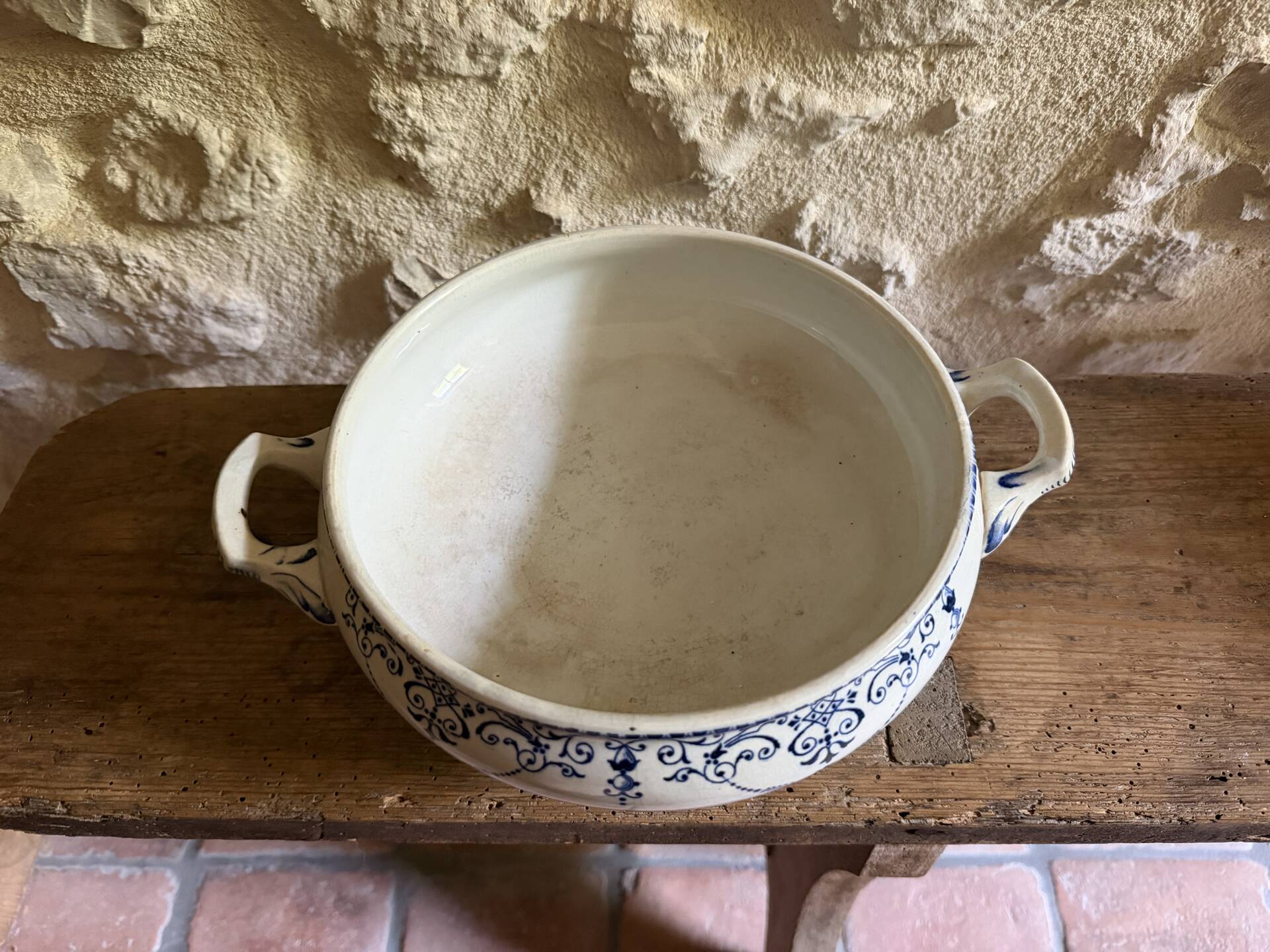 Fruit bowl in ironstone model Balzac