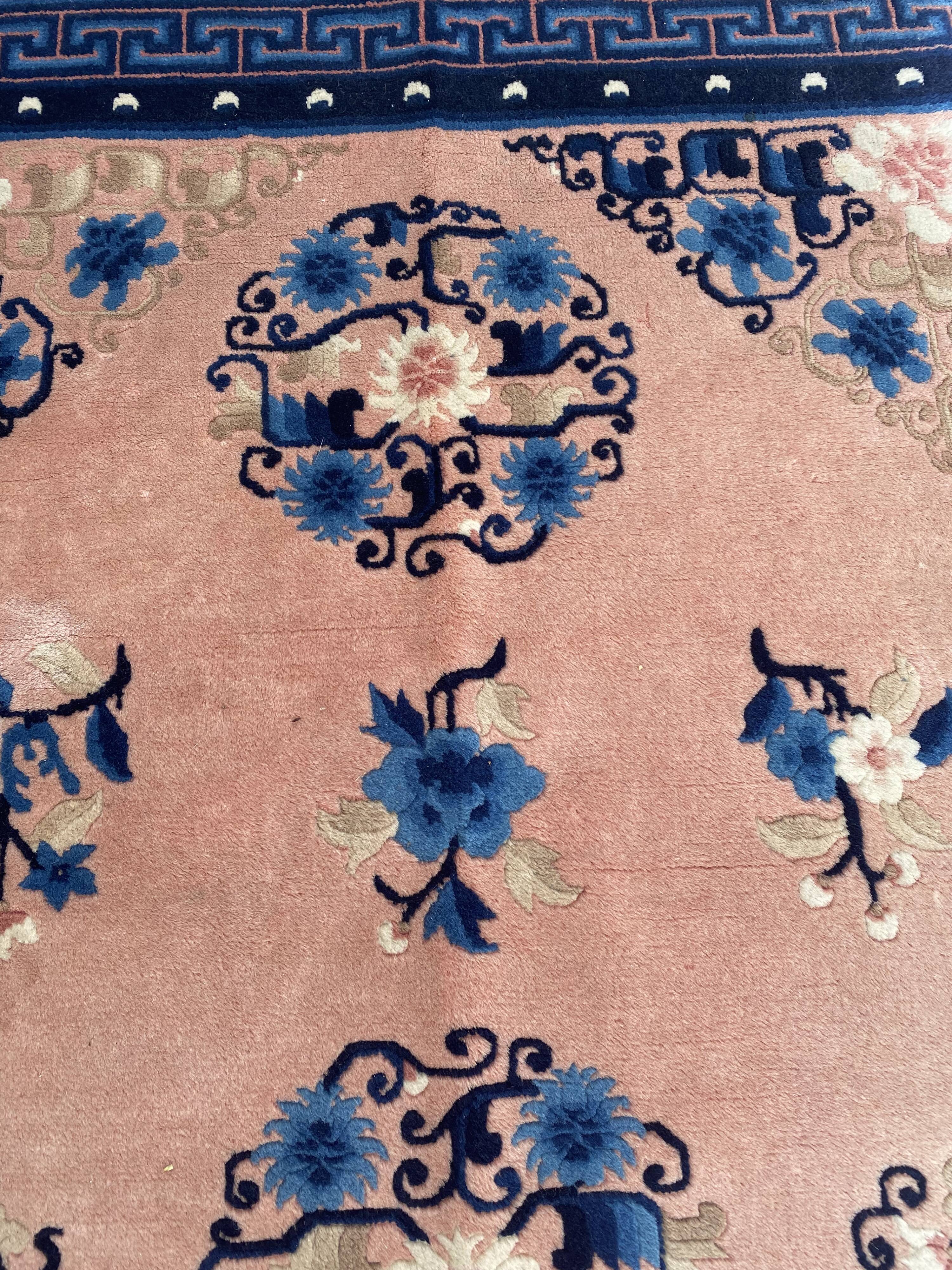 Handmade chinese vintage carpet 123x186 cm