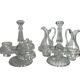 Tableware, two moulded glass table servants from the early 20th century.