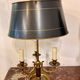 Lampe bouillotte ancienne en laiton – 3 lumières