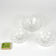 Set of 3 Lausitzer Glas candlesticks, Germany, 1980s