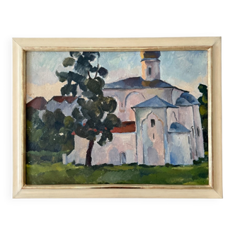 A. Isachjow, Night of Novgorod, 1974, Oil on Canvas