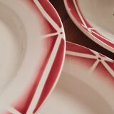 Service of 10 plates in Digoin earthenware