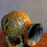 Vintage ceramic pitcher Fat Lava foams glaciers LE CYCLOPE, Annecy