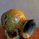 Vintage ceramic pitcher Fat Lava foams glaciers LE CYCLOPE, Annecy