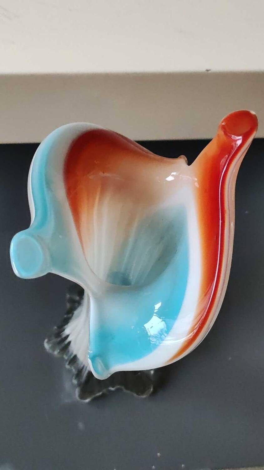 Floral Soliflore Vase/Jack in the Pulpit. Murano. High 25 cm