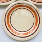 Set of 5 Vintage earthenware dinner plates
