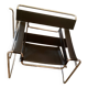Paire de fauteuils wassily cuir noir