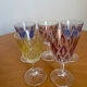 Ensemble de 5 verres à liqueur en cristal Reims 1950