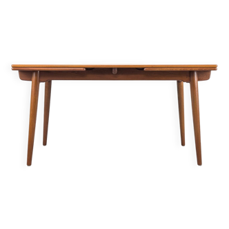 Table à manger en teck AT-312 par Hans J. Wegner pour Andreas Tuck, années 1960