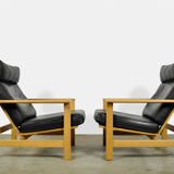 Lounge chairs, model 2461, designed by Søren Holst and produced by Frederica Stolefabrik, Denmark