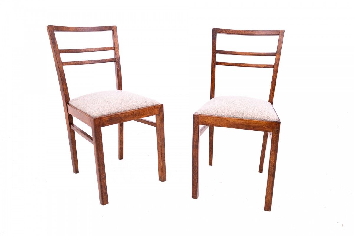 Pair of chairs, Poland, 1940s. After renovation.