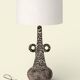 A very large table lamp in "Fatlava," by Marius Giuge, Vallauris, 1960s.