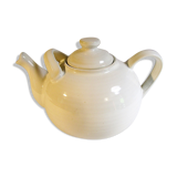 Large white ceramic teapot