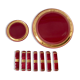 Art Deco set wine lees color 30s