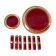 Art Deco set wine lees color 30s