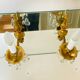 Louis XV wall lights in gilded bronze with pendants, mid-20th century / n°2