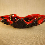 Empty pocket shell oyster ceramic Vallauris unsigned