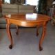 Extendable round table Louis XV style with its 2 extensions