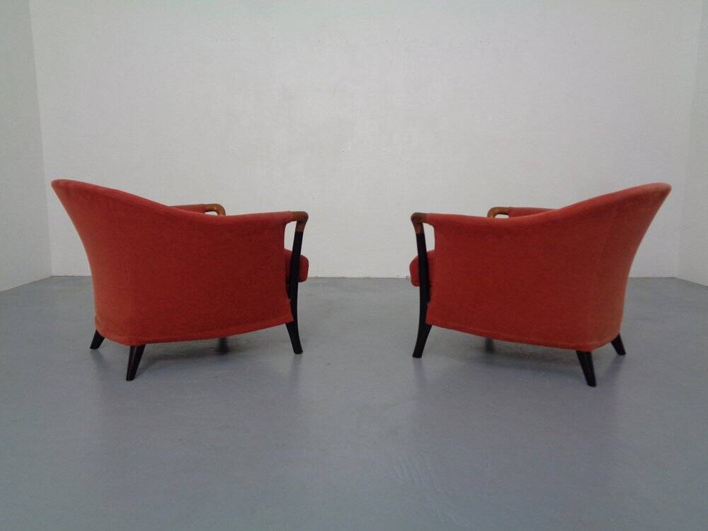 Set of Progetti Lounge Chairs by Umberto Asnago for Giorgetti, 1980s, Set of 2