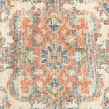 Tapis vintage en laine orange 310 x 217 cm, fait main, grand format