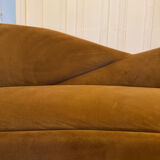 Canapé Night Fever 3 Places Kare Design Velours Marron.