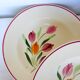 5 assiettes creuses de Longchamp modèle Tulipes 210747
