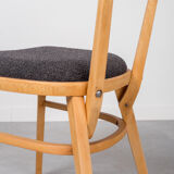 Set of 4 Dining Chairs, 1960s, Czechoslovakia, Midcentury, Reupholstered