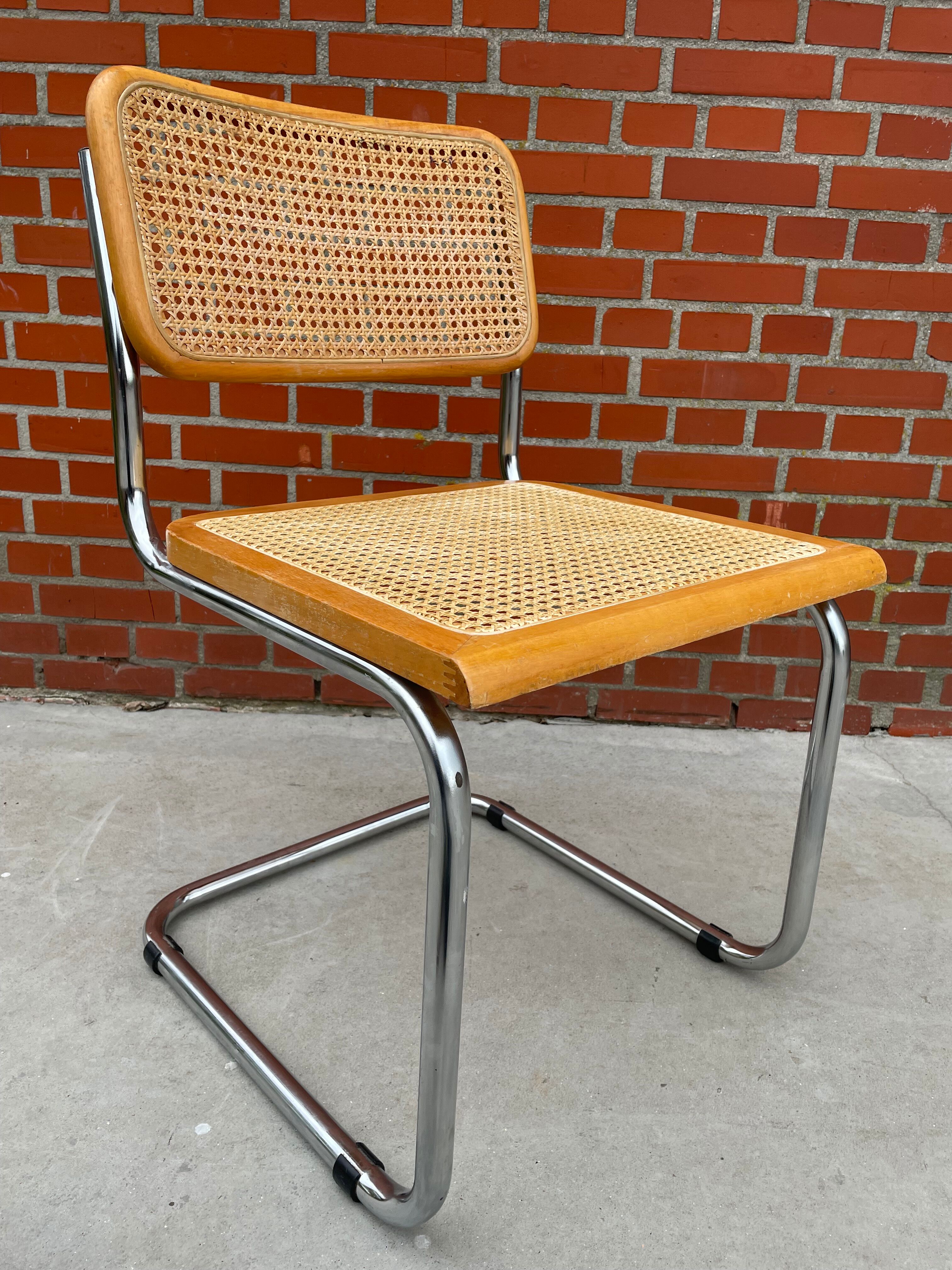 Cesca design chair b32 model in chrome