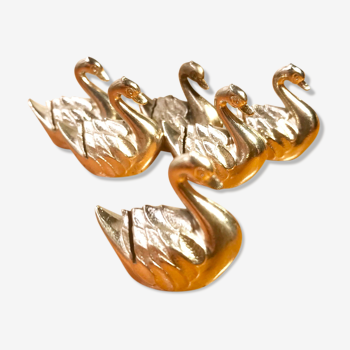 Set of 6 Swan-shaped Name Tags