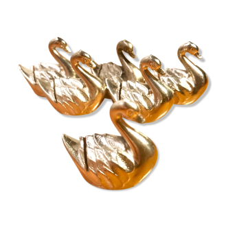 Set of 6 Swan-shaped Name Tags